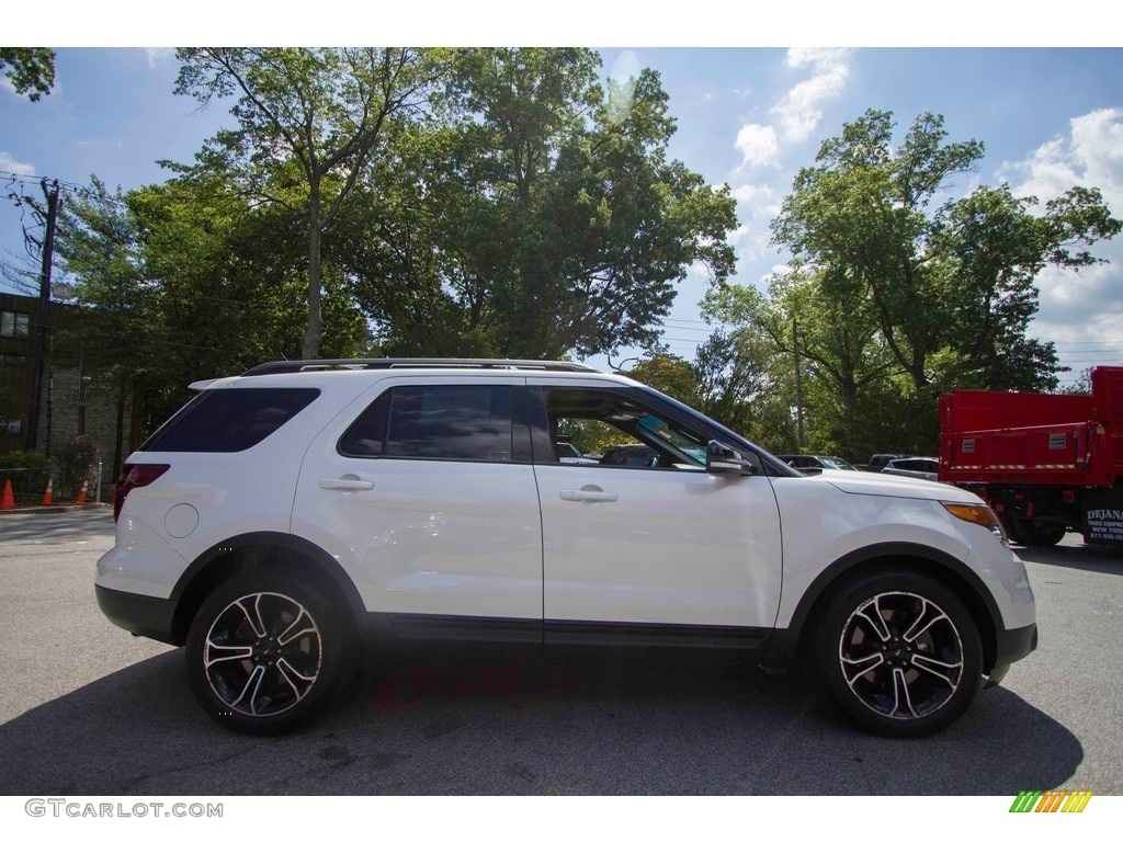 2015 Explorer Sport 4WD - White Platinum / Sport Charcoal Black/Sienna photo #11