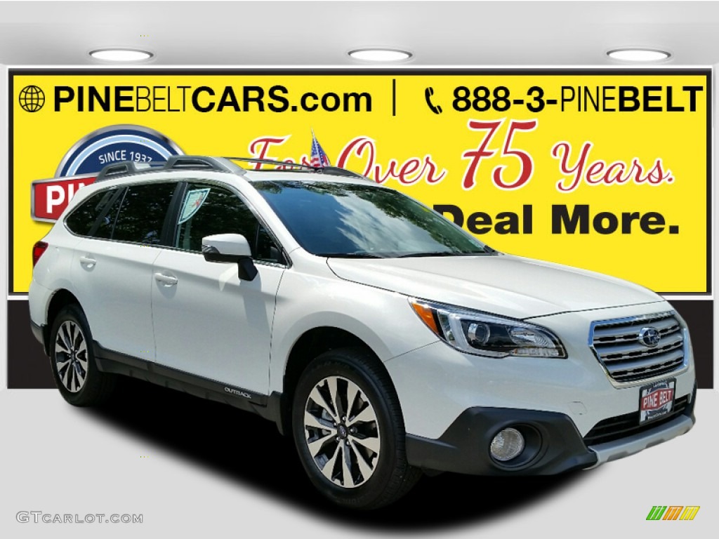 2016 Outback 3.6R Limited - Crystal White Pearl / Slate Black photo #1