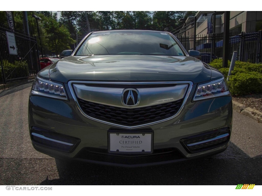 2014 MDX SH-AWD Technology - Forest Mist Metallic / Eucalyptus photo #2