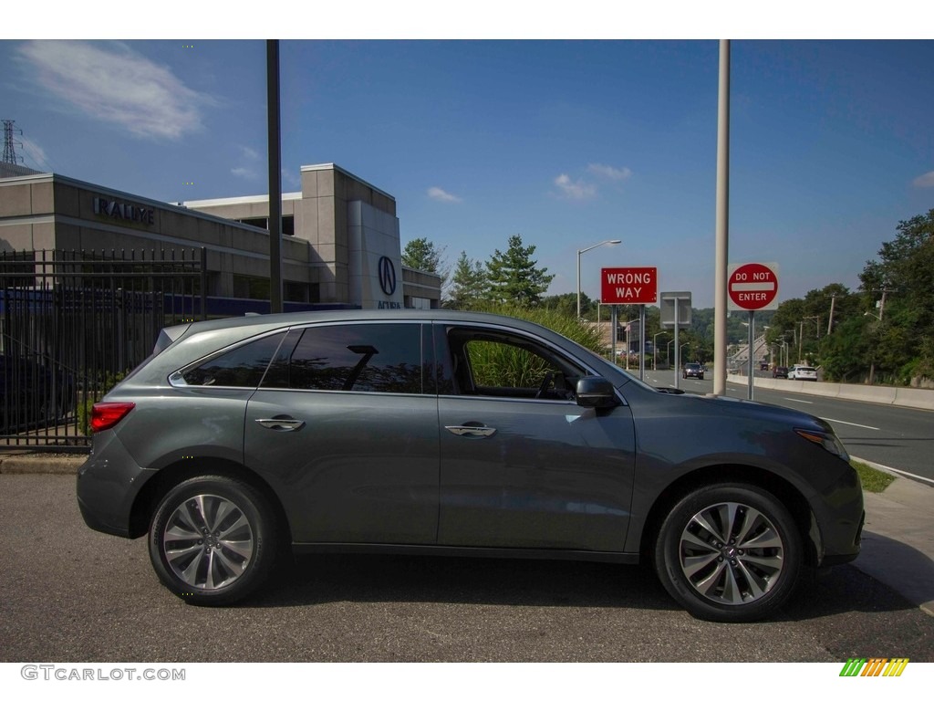 2014 MDX SH-AWD Technology - Forest Mist Metallic / Eucalyptus photo #3