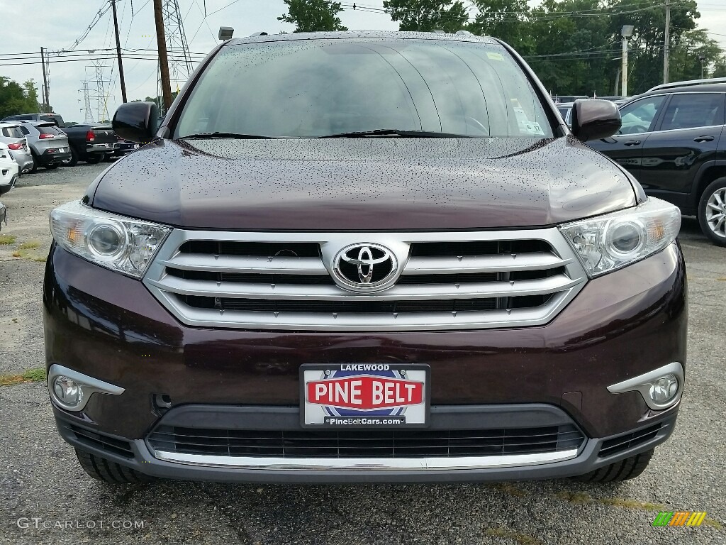 2012 Highlander V6 4WD - Sizzling Crimson Mica / Sand Beige photo #2