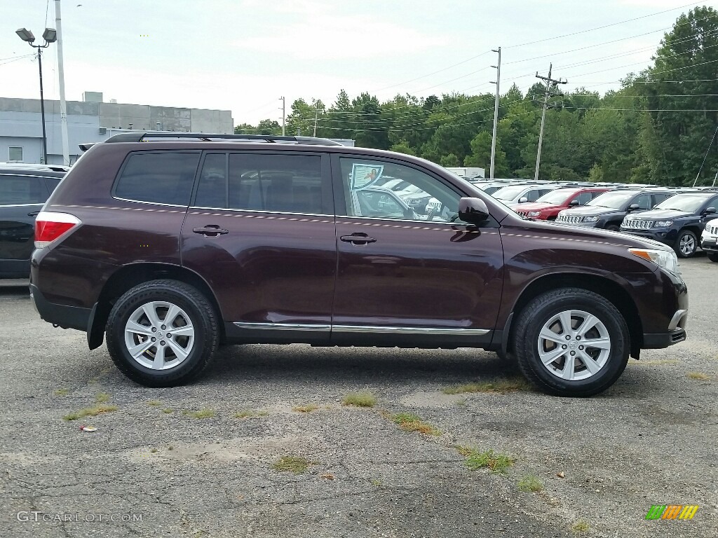 2012 Highlander V6 4WD - Sizzling Crimson Mica / Sand Beige photo #3