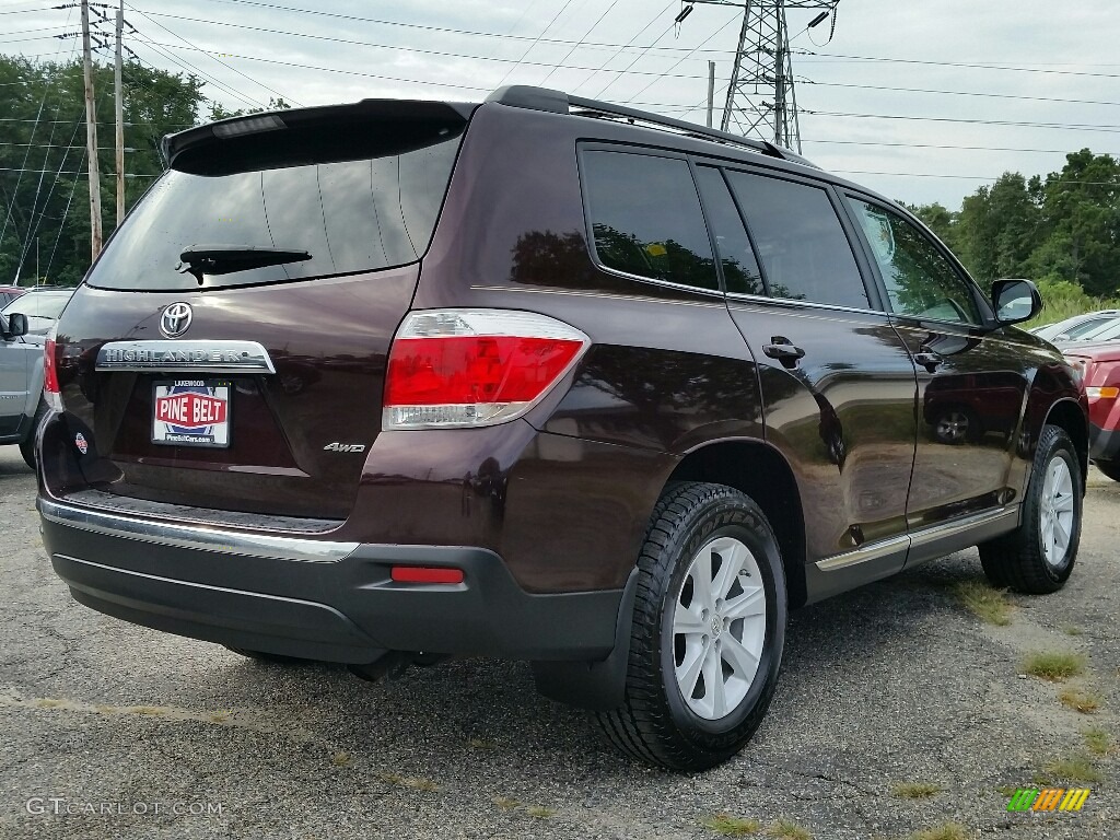 2012 Highlander V6 4WD - Sizzling Crimson Mica / Sand Beige photo #4