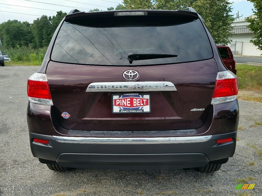 2012 Highlander V6 4WD - Sizzling Crimson Mica / Sand Beige photo #5