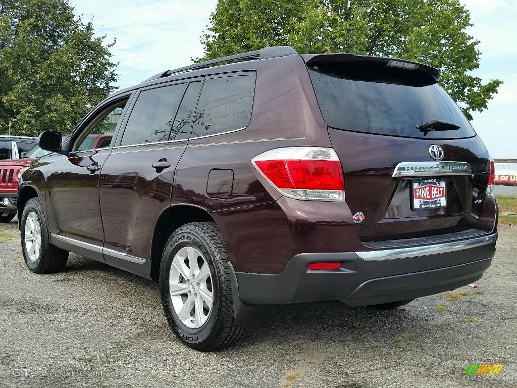 2012 Highlander V6 4WD - Sizzling Crimson Mica / Sand Beige photo #6
