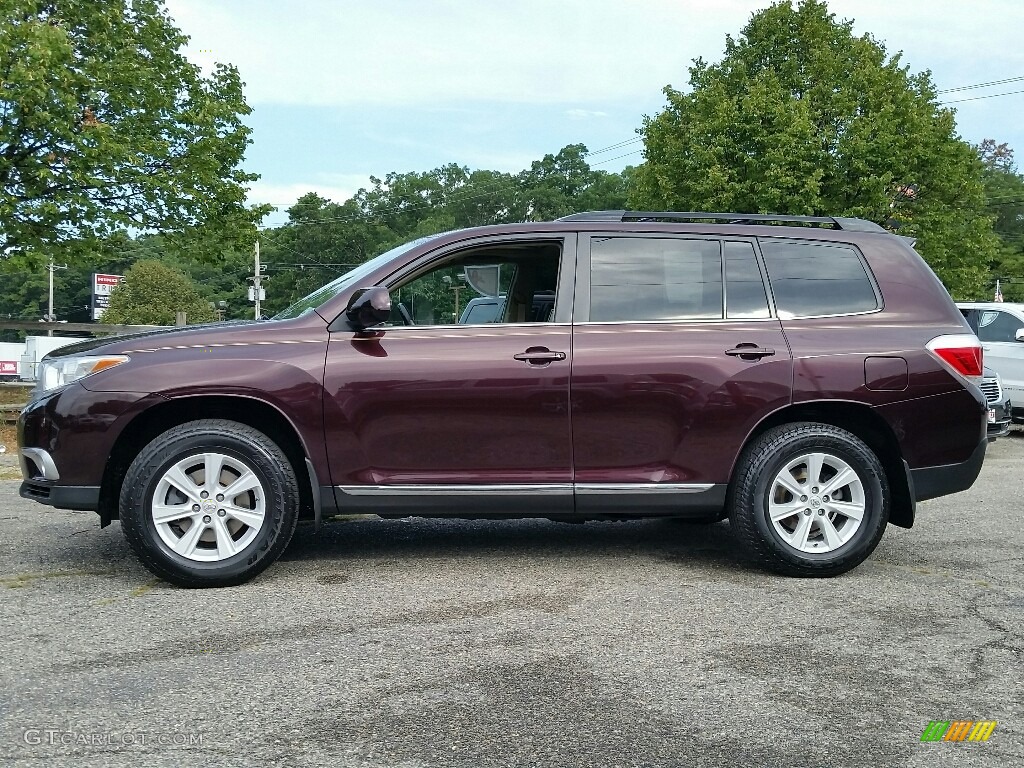 2012 Highlander V6 4WD - Sizzling Crimson Mica / Sand Beige photo #8