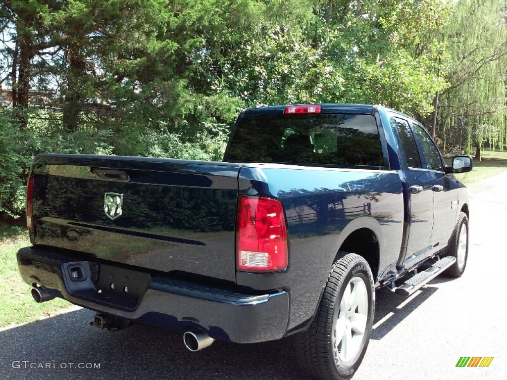 2014 1500 Express Quad Cab - True Blue Pearl Coat / Black/Diesel Gray photo #6