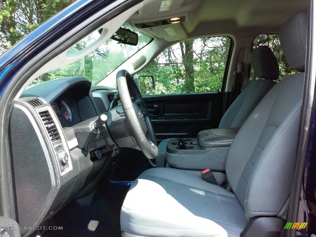 2014 1500 Express Quad Cab - True Blue Pearl Coat / Black/Diesel Gray photo #9