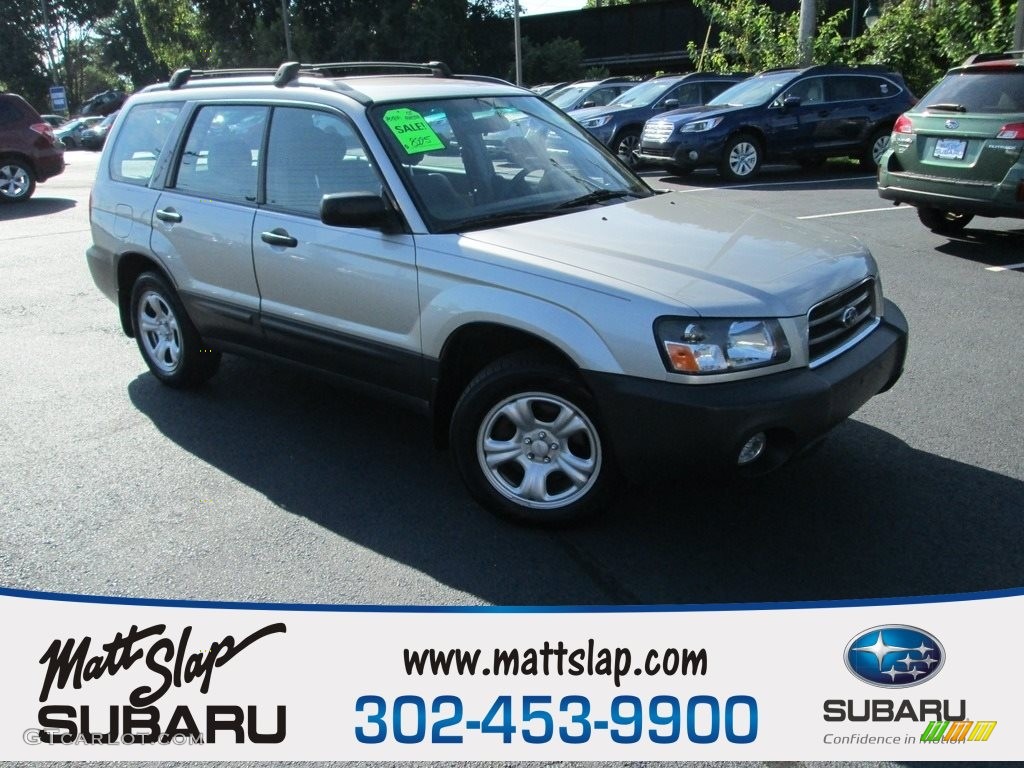 2005 Forester 2.5 X - Crystal Gray Metallic / Gray photo #1