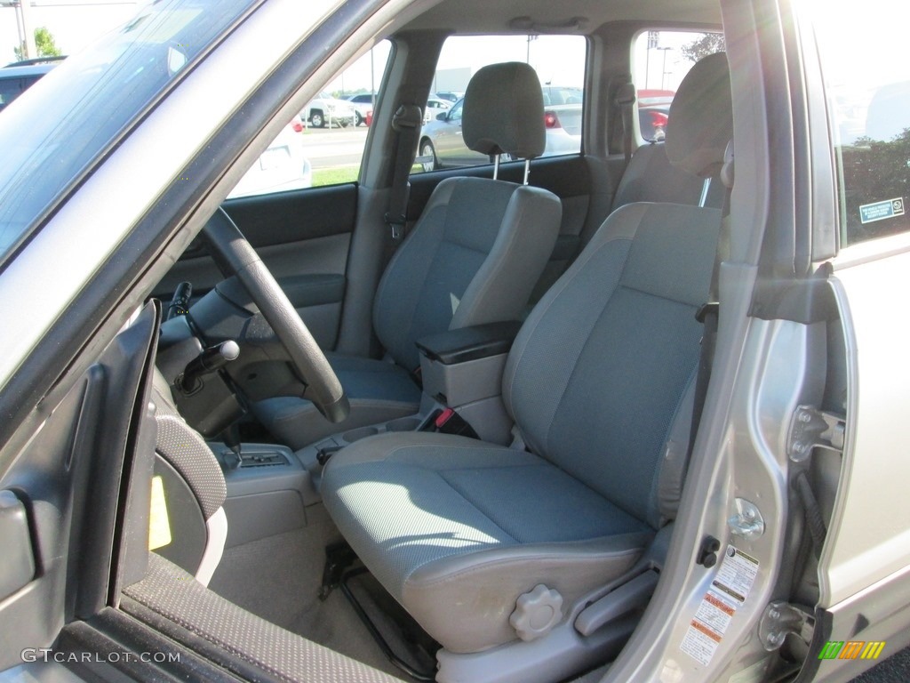 2005 Forester 2.5 X - Crystal Gray Metallic / Gray photo #15