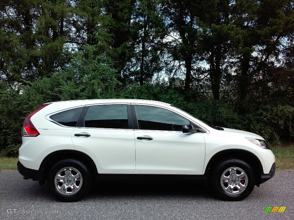 2014 CR-V LX AWD - White Diamond Pearl / Black photo #5