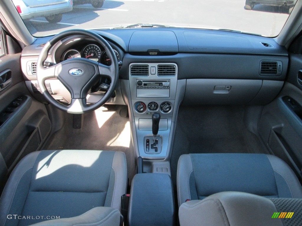 2005 Forester 2.5 X - Crystal Gray Metallic / Gray photo #23