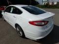 2013 White Platinum Metallic Tri-coat Ford Fusion Titanium  photo #4