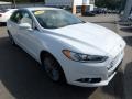 2013 White Platinum Metallic Tri-coat Ford Fusion Titanium  photo #8