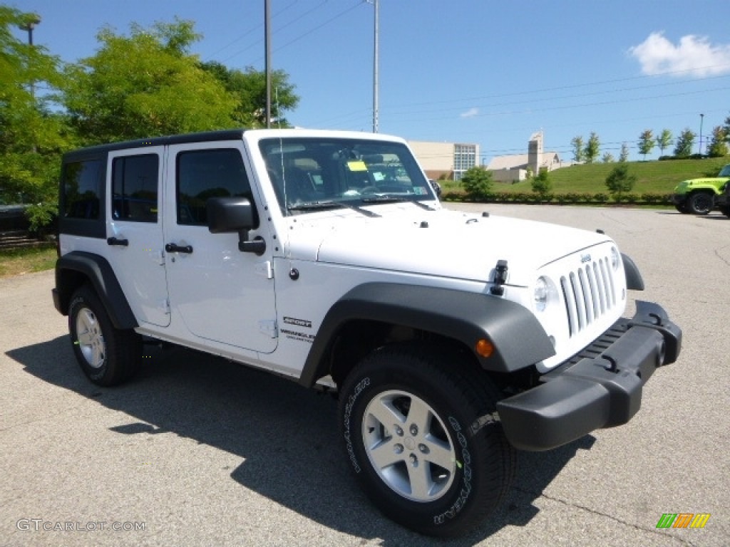 2016 Wrangler Unlimited Sport 4x4 - Bright White / Black photo #11