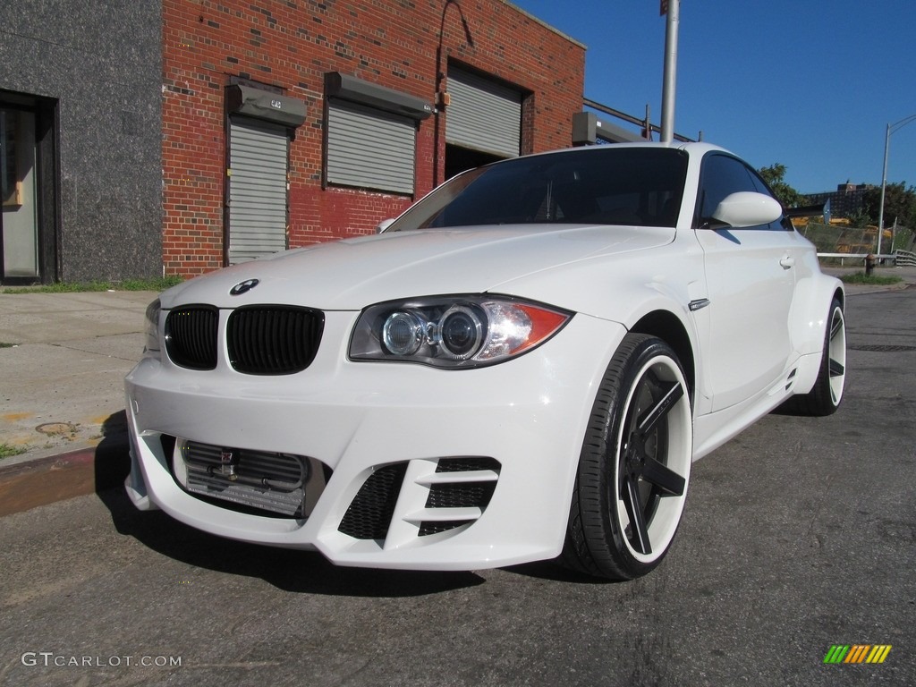 2008 1 Series 135i Coupe - Alpine White / Black photo #2