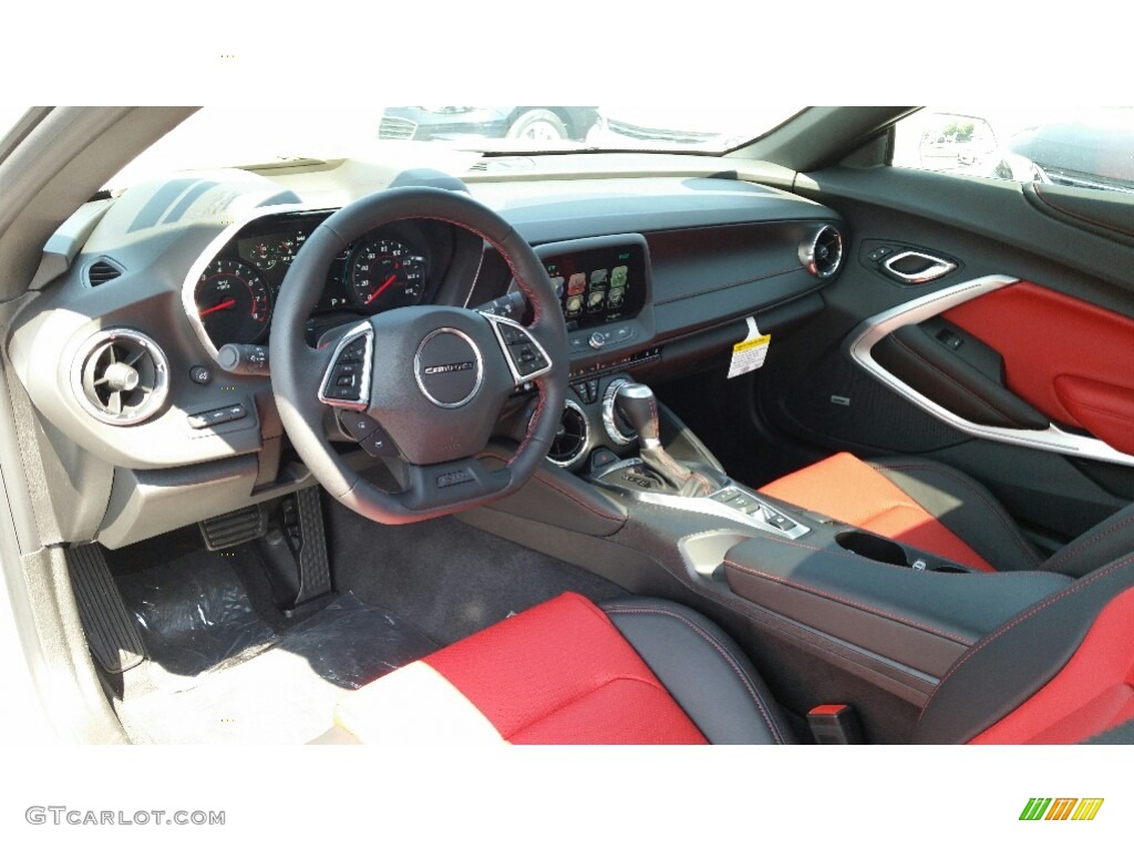 Adrenaline Red Interior 2017 Chevrolet Camaro LT Coupe Photo #115361725