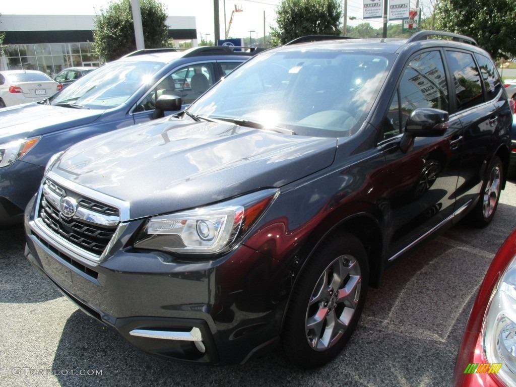 2017 Forester 2.5i Touring - Dark Gray Metallic / Saddle Brown photo #1