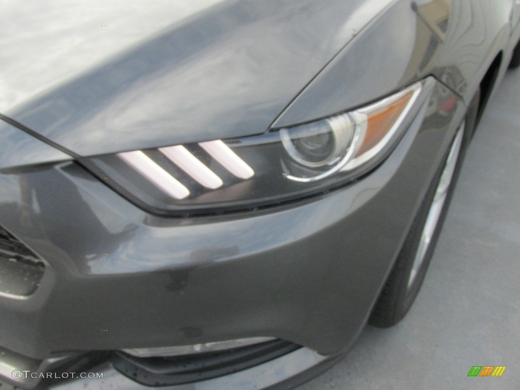 2017 Mustang V6 Coupe - Magnetic / Ebony photo #9