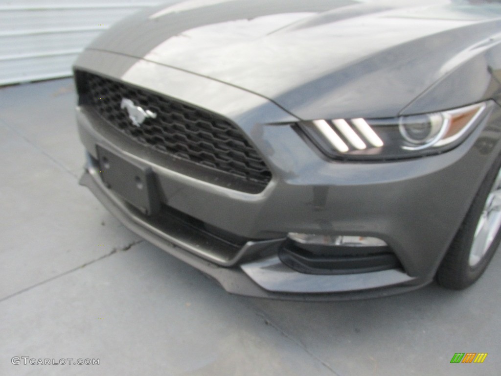 2017 Mustang V6 Coupe - Magnetic / Ebony photo #10