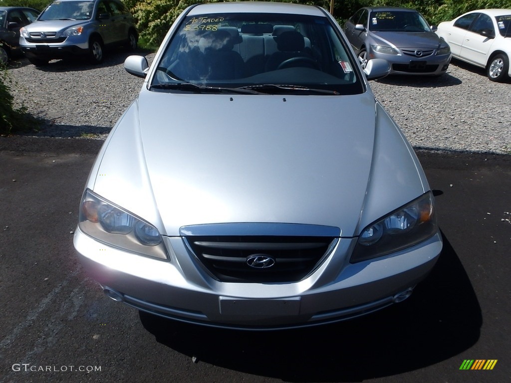2006 Elantra GLS Sedan - Sterling Silver / Gray photo #6