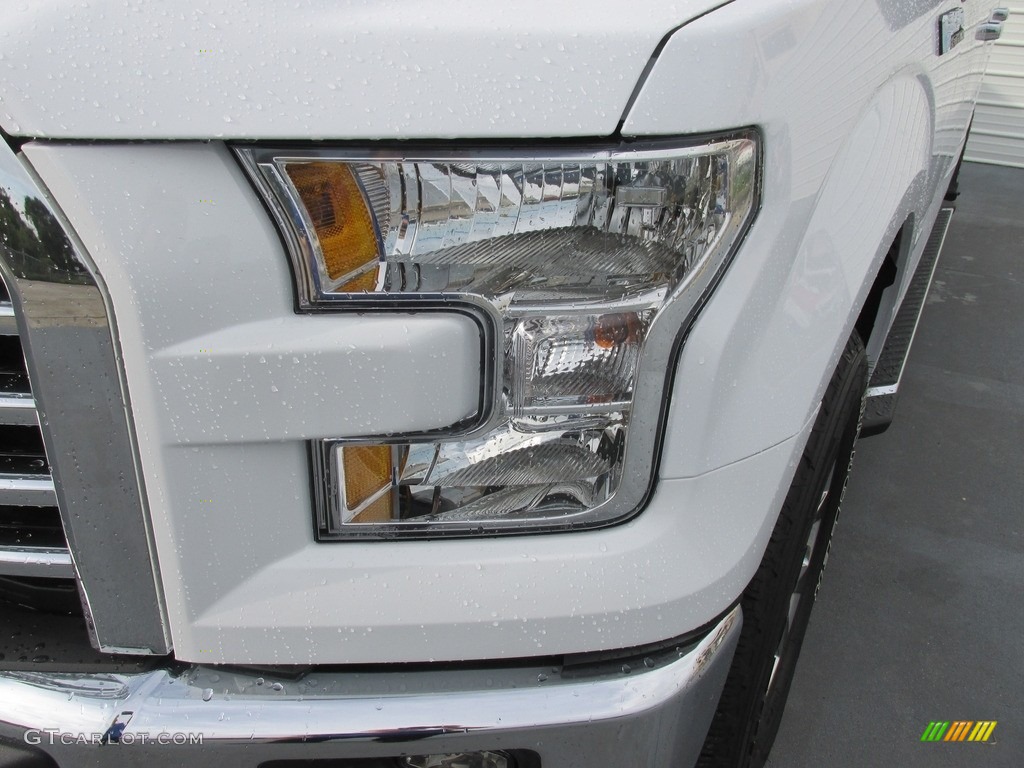 2016 F150 XLT SuperCrew 4x4 - Oxford White / Medium Earth Gray photo #9