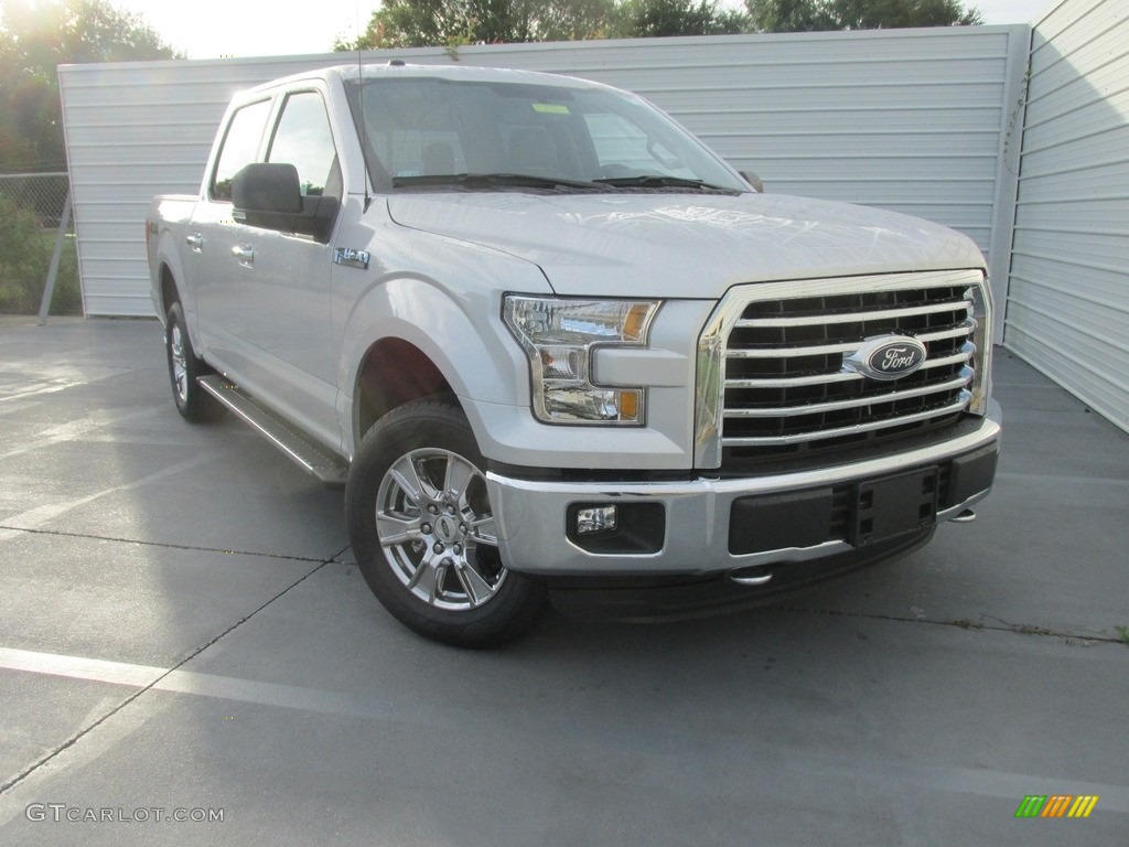 2016 F150 XLT SuperCrew 4x4 - Ingot Silver / Medium Earth Gray photo #1