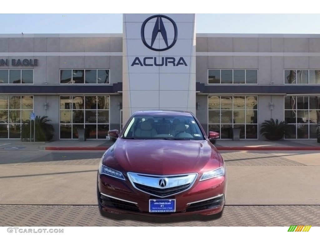 2017 TLX Sedan - Basque Red Pearl II / Parchment photo #2
