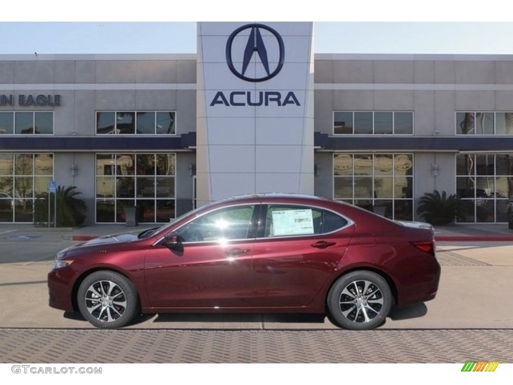 2017 TLX Sedan - Basque Red Pearl II / Parchment photo #4