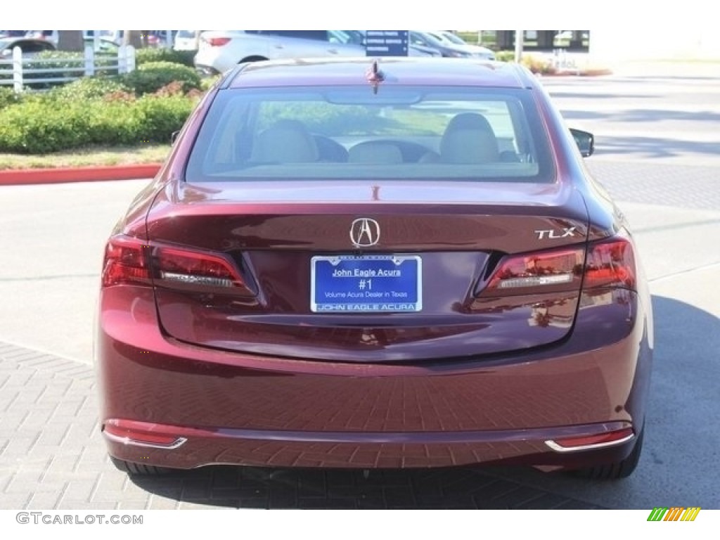 2017 TLX Sedan - Basque Red Pearl II / Parchment photo #6