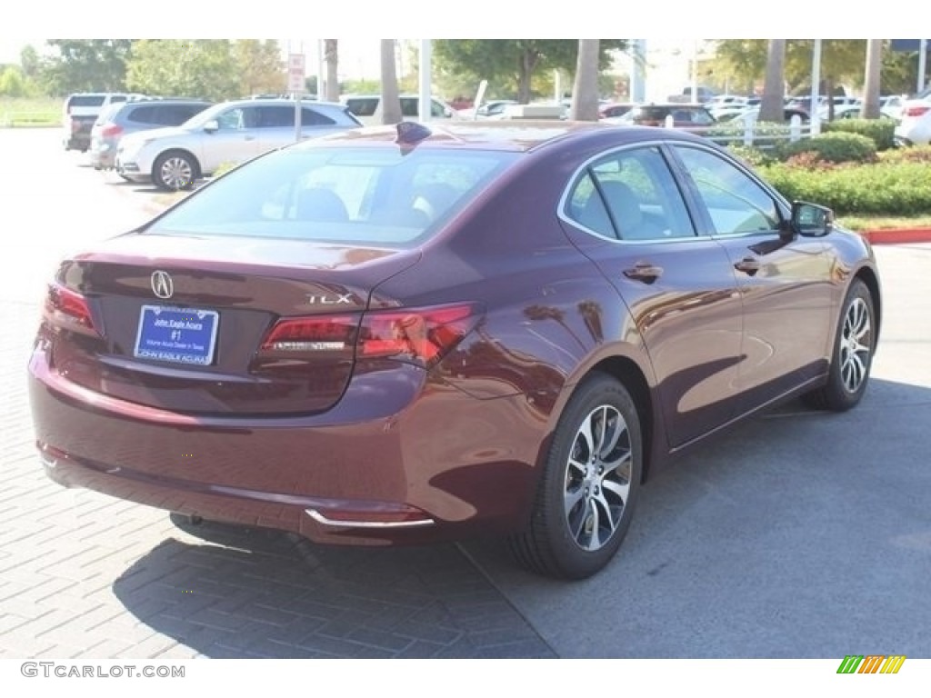 2017 TLX Sedan - Basque Red Pearl II / Parchment photo #7