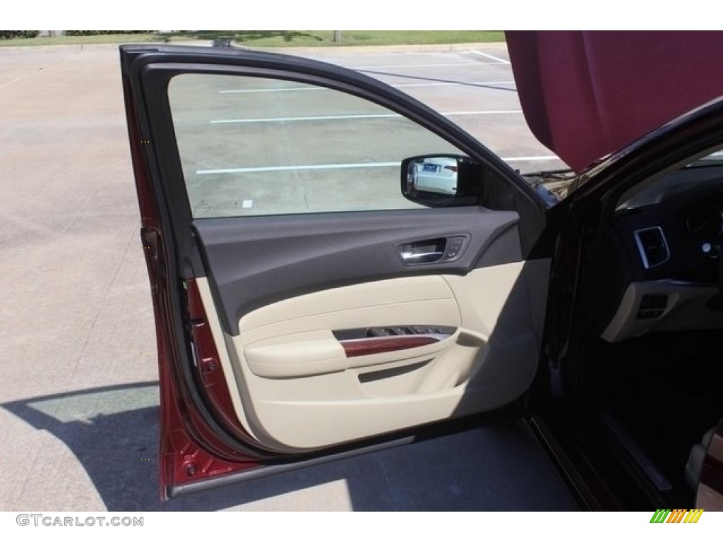 2017 TLX Sedan - Basque Red Pearl II / Parchment photo #11