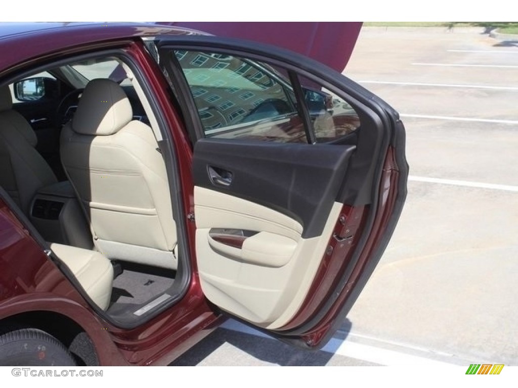 2017 TLX Sedan - Basque Red Pearl II / Parchment photo #17
