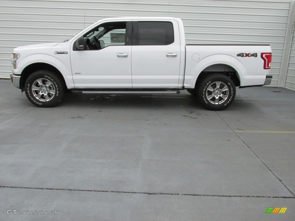 2016 F150 XLT SuperCrew 4x4 - Oxford White / Medium Earth Gray photo #6