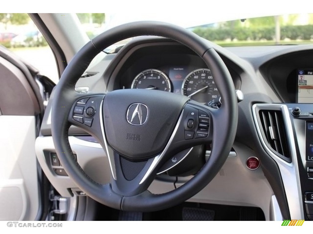2017 Acura TLX V6 Technology Sedan Graystone Steering Wheel Photo #115369675