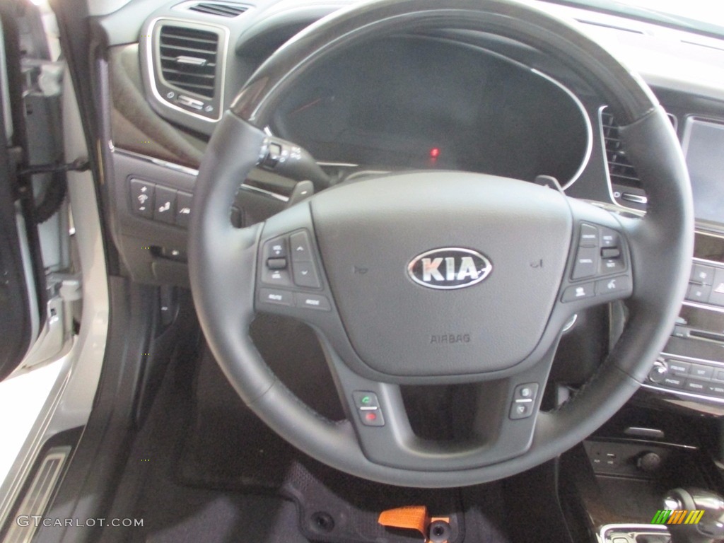2016 Kia Cadenza Limited Gray Steering Wheel Photo #115371516