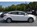 2012 White Platinum Tricoat Metallic Ford Focus SEL Sedan  photo #2