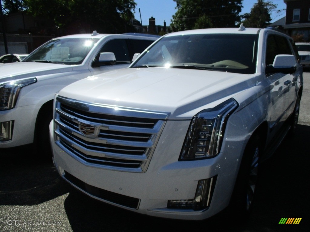 2016 Escalade Platinum 4WD - Crystal White Tricoat / Tuscan Brown photo #2