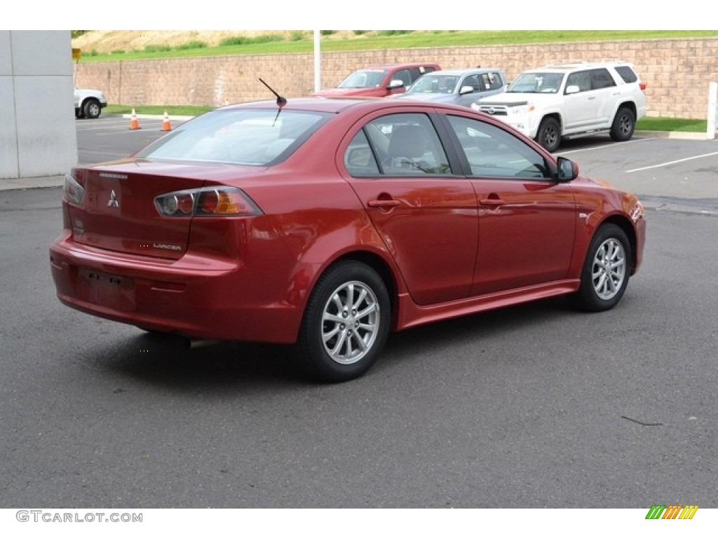 2010 Lancer ES - Rally Red Metallic / Beige photo #2