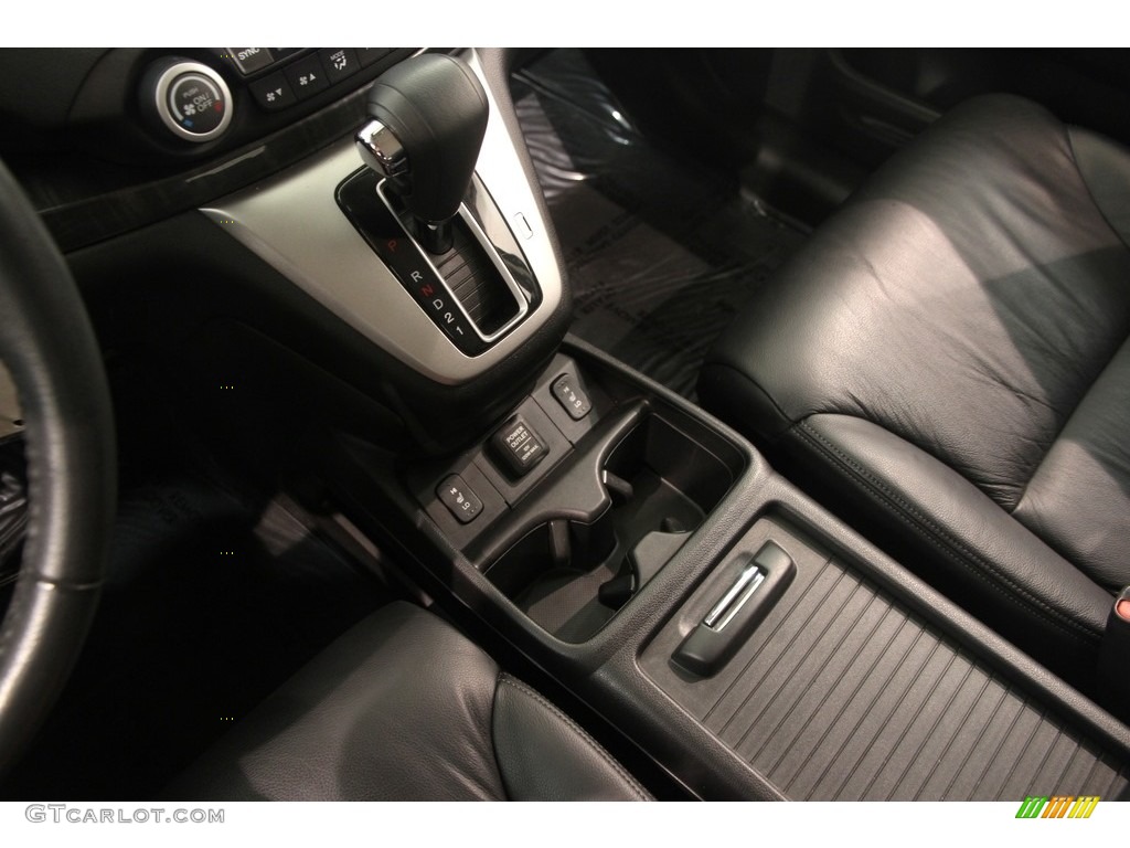 2012 CR-V EX-L 4WD - Crystal Black Pearl / Black photo #16