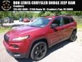 Deep Cherry Red Crystal Pearl 2017 Jeep Cherokee Sport Altitude 4x4
