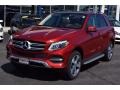 2017 designo Cardinal Red Metallic Mercedes-Benz GLE 350 4Matic  photo #2