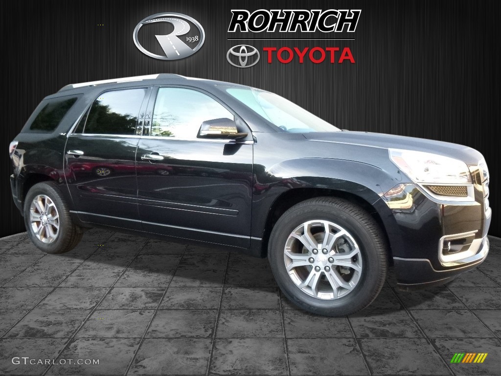 2014 Acadia SLT AWD - Carbon Black Metallic / Ebony photo #1