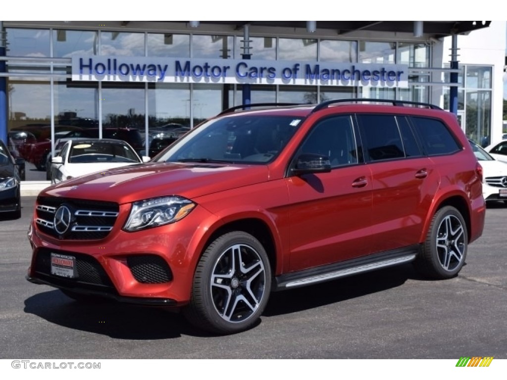 2017 GLS 550 4Matic - designo  Cardinal Red Metallic / Black photo #1