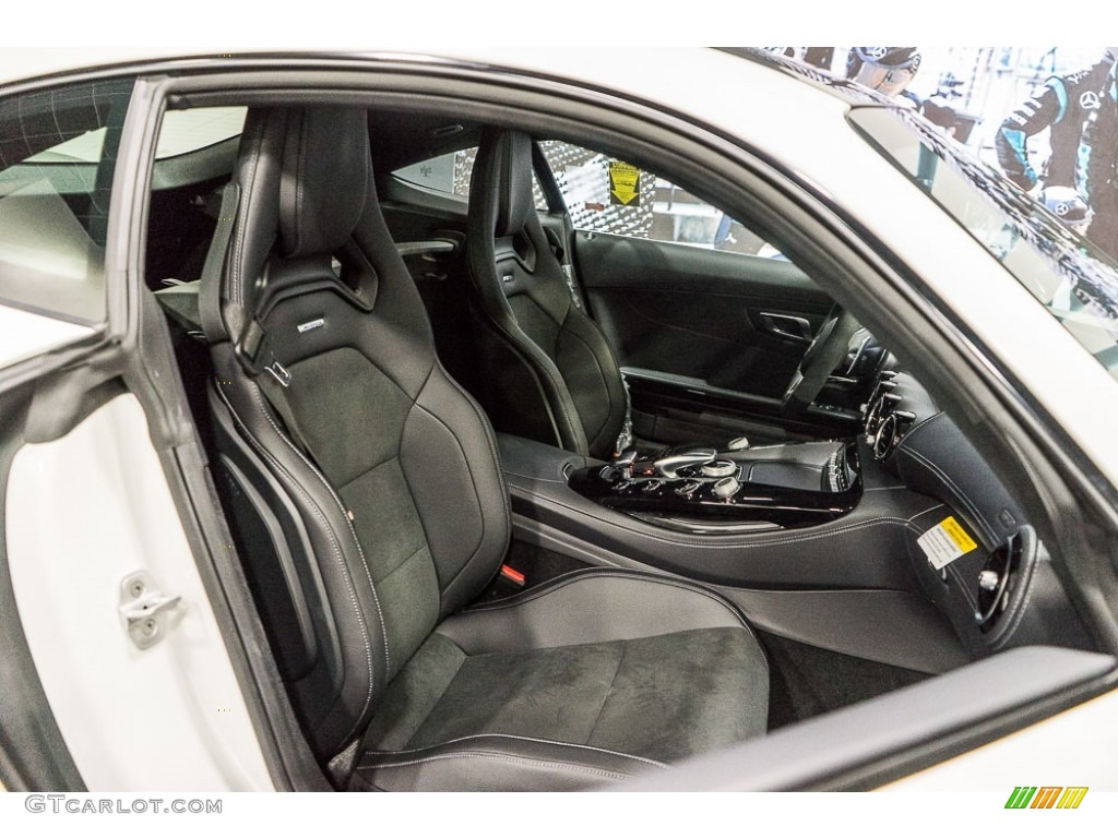 Black MB-Tex/DINAMICA Interior 2017 Mercedes-Benz AMG GT Coupe Photo #115381002