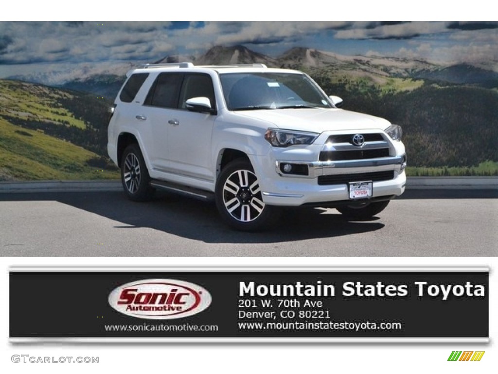 2016 4Runner Limited 4x4 - Blizzard White Pearl / Black photo #1