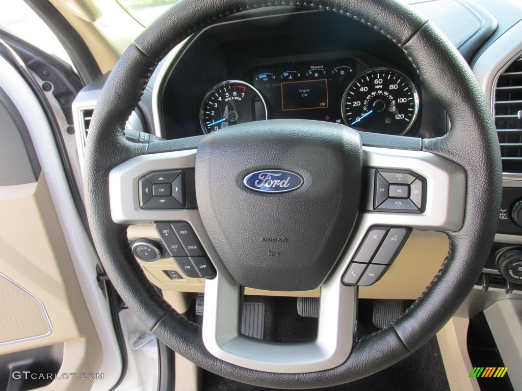 2016 F150 Lariat SuperCrew 4x4 - White Platinum / Medium Light Camel photo #33