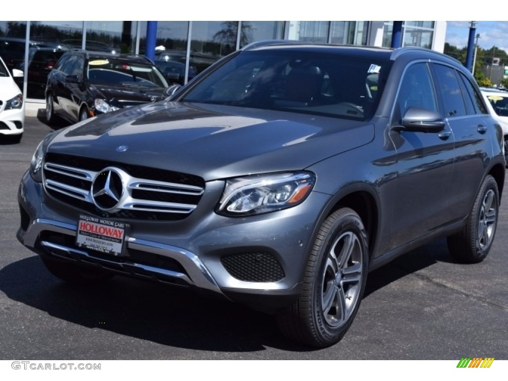 2017 GLC 300 4Matic - Selenite Grey Metallic / Saddle Brown/Black photo #2