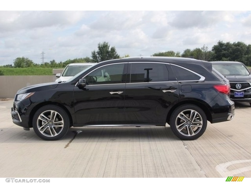 Crystal Black Pearl 2017 Acura MDX Advance Exterior Photo #115383354