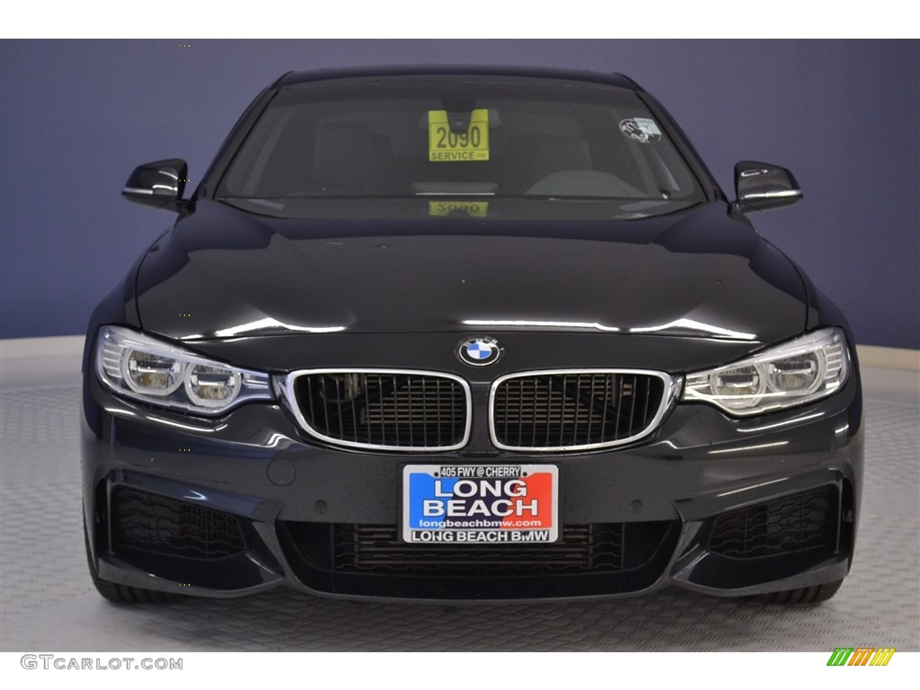 2014 4 Series 435i Coupe - Black Sapphire Metallic / Black photo #2